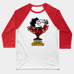 Little Scissors Pizza Baseball T-Shirt